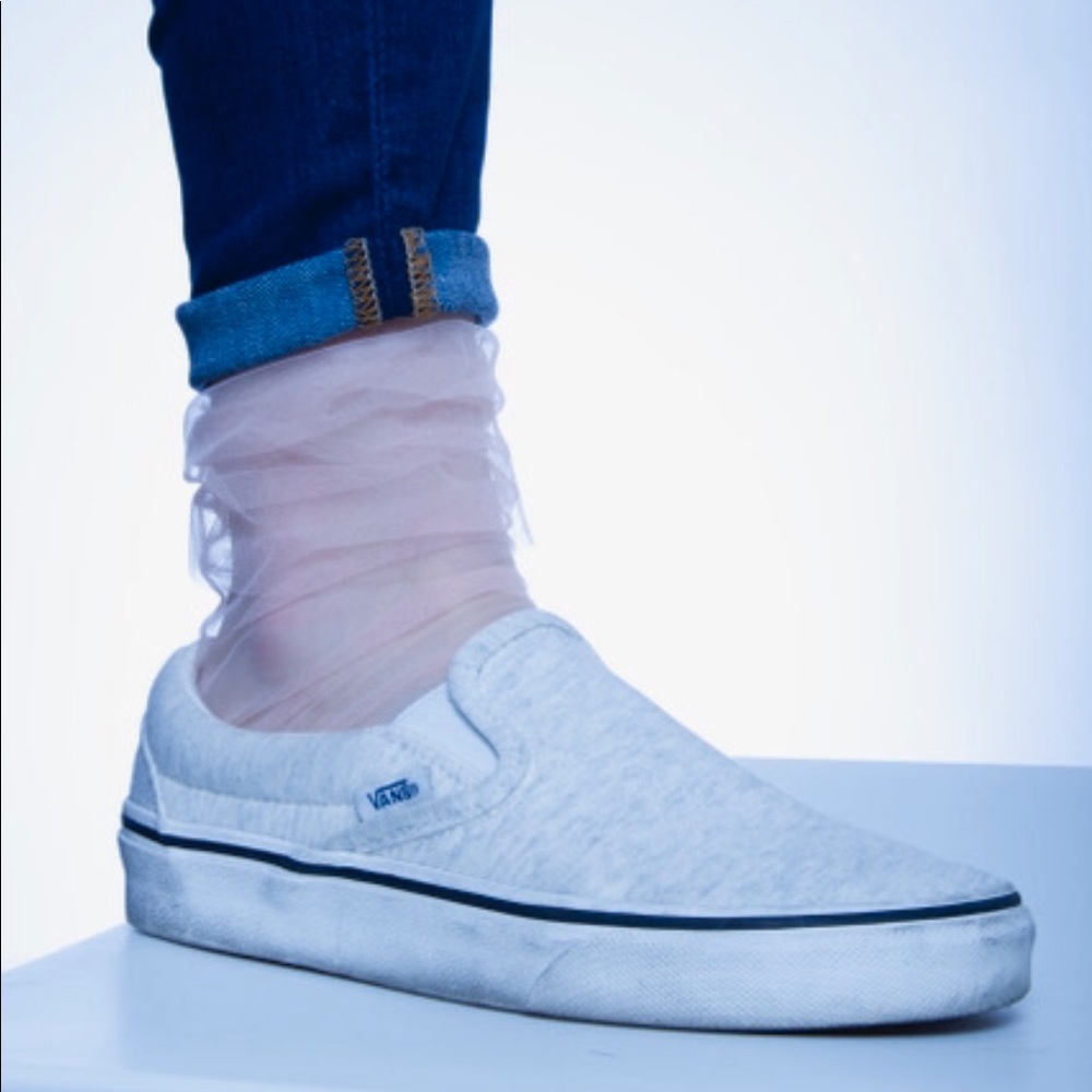 Brand New!  Mesh Light Pink Socks